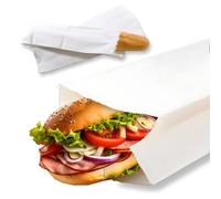Clearly Paper Bread Bags, 14x6 inch Baguette Bag for Homemade Bread Maker, Bakery, Paper Takeaway Bags for Food (100)