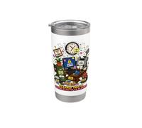 Clearly This is Going Exactly As Planned Funny Office Chaos Stainless Steel Insulated Tumbler
