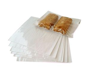 Clearly White Reusable Paper Bags with Clear Cellophane Window Film Front, Self Seal, Pack of 1000, 7x7" Food Bags