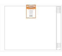 Clearprint 1000H Design Vellum Sheets with Architect Title Block, 16 lb., 100% Cotton, 18 x 24 Inches, 10 Sheets/Pack, Translucent White (10211222)