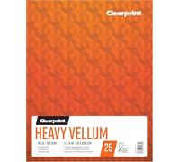 Clearprint Heavy Vellum Pad, 48 LB, 180 GSM, 11 x 14 Inches, 25 Sheets Per Pad, 1 Each (26321511311)