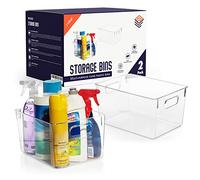 CLEARSPACE Plastic Storage Bins - Perfect Kitchen Organization or Pantry Fridge Organizer, and Bins, Cabinet Organizers