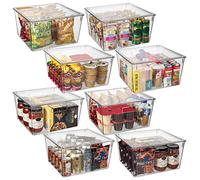 ClearSpace Plastic storage bins with lids XL - Perfect kitchen organization or pantry storage - refrigerator organizer, pantry organization and storage bins, cabinet organizers
