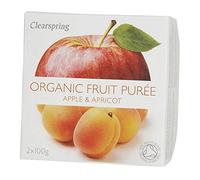 Clearspring | Apple & Apricot Puree - Org | 3 x 2x100g
