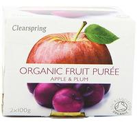 Clearspring | Apple & Plum Puree - Organic | 7 x 2x100g