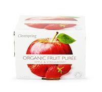 Clearspring | Apple & Strawberry Puree - og | 2 x 2x100g