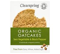 Clearspring Free From Organic Oatcakes Sea Vegetable & Black Pepper 200g