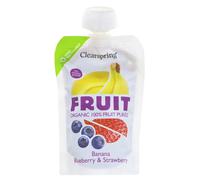 Clearspring Fruit Puree - Banana Blueberry & Strawberry - 100g