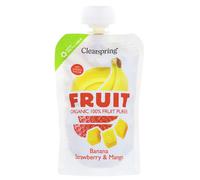 Clearspring Fruit Puree - Banana Strawberry & Mango - 100g