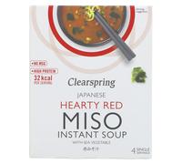 Clearspring Instant Hearty Red Miso Soup with Sea Vegetable - 4 x 8g