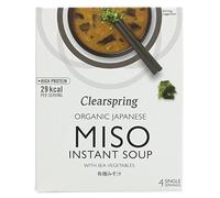 Clearspring Instant Miso Soup and Sea Veg 10g (Pack of 8)