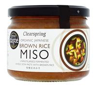 Clearspring Japanese Unpasteurised Brown Rice Miso Paste 300 Grams (Pack of 4)