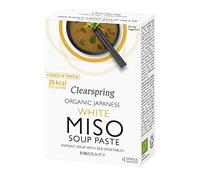Clearspring Organic Japanese Instant White Miso Soup Paste, 60 g (4 x 15 g)