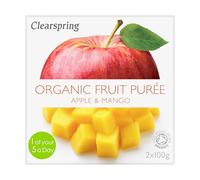 Clearspring Organic Apple and Mango Fruit Puree 2 X 100 g (Pack of 12)
