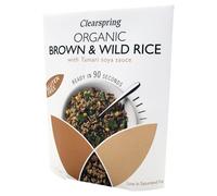 Clearspring Organic Brown & Wild Rice with Tamari Soya Sauce - 250g