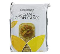 Clearspring Organic Corncakes 130g (Pack of 12)