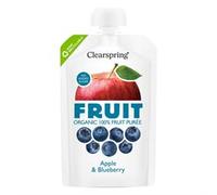 Clearspring Organic FRUIT 100% Fruit Puree - Apple & Blueberry 100g
