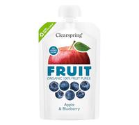 Clearspring Organic FRUIT 100% Fruit Purée - Apple & Blueberry 100g