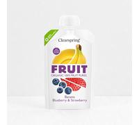 Clearspring Organic FRUIT 100% Fruit Puree - Banana, Blueberry & Strawberry 100g