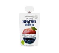 Clearspring Organic Fruit Puree Apple & Blueberry 100g - Pack of 2