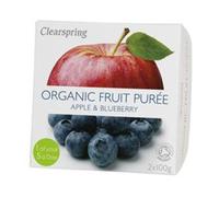 Clearspring Organic Fruit Puree Apple & Blueberry (2x100g)