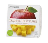 Clearspring Organic Fruit Puree Apple/Mango (2x100g)