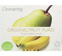 Clearspring Fruit Puree Pear/Banana 2 X 100g X 9 (Pack of 9)