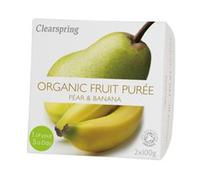 Clearspring Organic Fruit Puree Pear & Banana (2x100g)