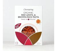 Clearspring Organic Gluten Free Red Lentil & Brown Rice Fusilli Pasta 250g (Pack of 8)