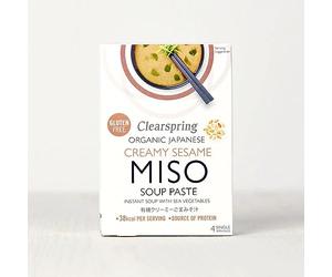 Clearspring Organic Instant Miso Soup Paste - Creamy Sesame (8 Pack)