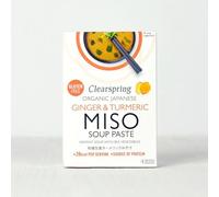 Clearspring Organic Instant Miso Soup Paste - Ginger & Turmeric (8 Pack)