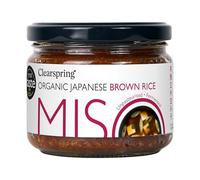 Clearspring Organic Japanese Brown Rice Miso Paste | Unpasteurised | 300g | Traditionally Fermented | High in Protein | Vegan | Great Taste Award