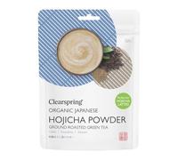 Clearspring Organic Japanese Hojicha Powder | 40g | Ground Roasted Green Tea | Smooth Nutty Flavour | Smoky Aroma | Milder Alternative to Matcha | Vegan