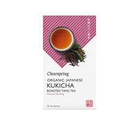 Clearspring Organic Japanese Kukicha, Roasted Twig Tea, 20 Teabags, Pack of 4