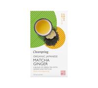Clearspring Organic Japanese Matcha Ginger Green Tea – 20 Tea Sachets
