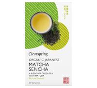 Clearspring Organic Japanese Matcha Sencha Green Tea - 20 Teabags