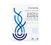Clearspring Organic Japanese Shoyu Ramen Non-Fried Noodles with Soya S