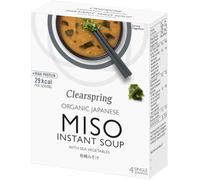 Clearspring Organic Miso Instant Soup with Sea Vegetables 4 X 10g