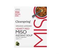 Clearspring Organic Miso Soup - Red with Sea Vegetable 4 x 8G Pack