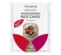 Clearspring Organic Multigrain Rice Cakes | 130g | Brown Rice, Buckwheat & Millet | Low Sugar | Low Salt | Source of Fibre | Gluten Free | Plant Based