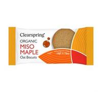 Clearspring Organic Oat Biscuits - Miso Maple 40g