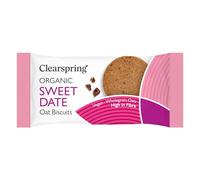 Clearspring Organic Oat Biscuits - Sweet Date (Pack of 12)