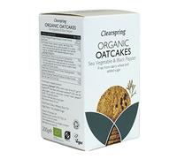 Clearspring - Organic Oatcakes - Sea Vegetable & Black Pepper - 200g (Case of 15)