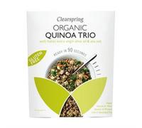 Clearspring Organic Gluten Free 90 Seconds Tricolour Quinoa - Pack of 3 (3 x 250 g)