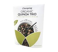 Clearspring Organic Quinoa Trio with Extra Virgin Olive Oil and Sea Salt, 250g (Pack of 5)