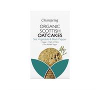 Clearspring Organic Scottish Oatcakes Sea Veg & Black Pepper 200g