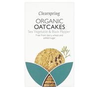 Clearspring Organic Sea Vegetable & Black Pepper Oatcakes 200g