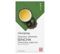 Clearspring Organic Japanese Green Tea Sencha tea bags/box 20 teabags