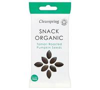 Clearspring Organic Tamari Roasted Pumpkin Seeds (30g) - Pack of 6
