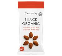 Clearspring Snack – Organic Tamari Roasted Sicilian Almonds – 30 g